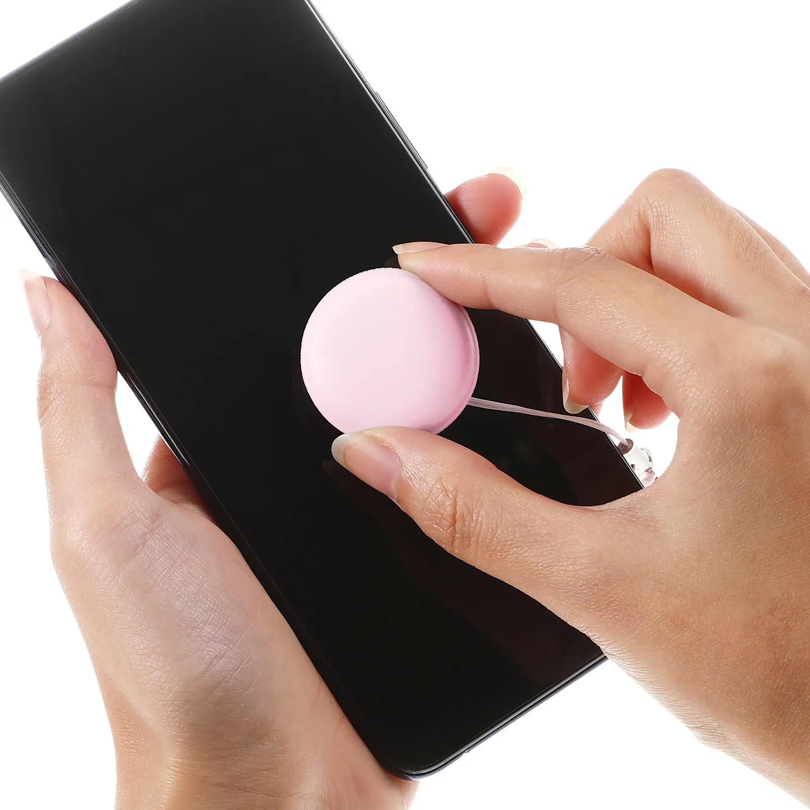 4Pcs Screen Cleaner Soft Dual Sides Smartphone Screen Wiper Easy Carry Macaron Style Keychain Phone Cleaner Phone Clean Macaron