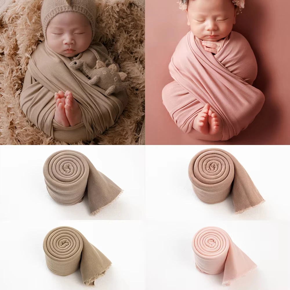25-Color Soft and Stretchy Baby Swaddle, Newborn Swaddle, Photography Props, Studio Shooting Background Cloth, Prop Accessories