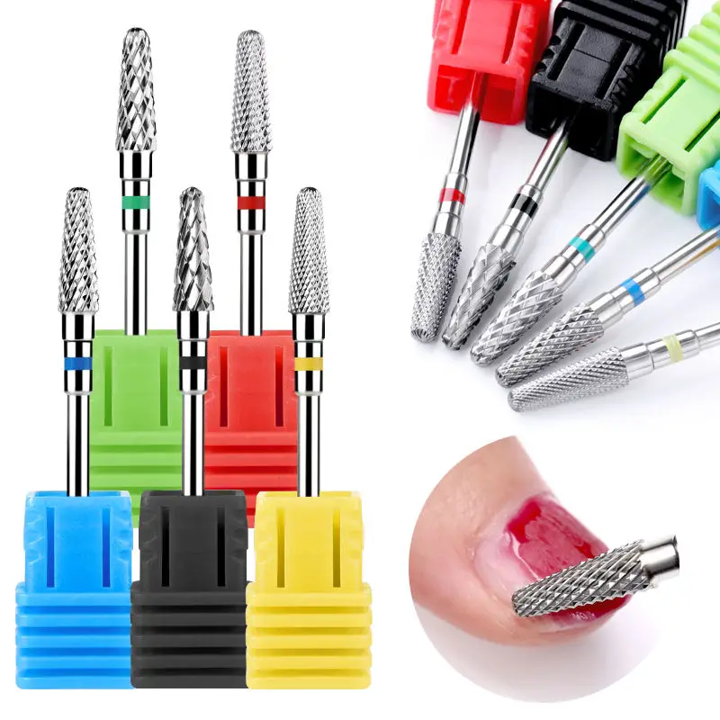 

Small Cone Nail Drill Bits Tungsten Carbide Milling Cutter Cuticle Remover 3/32" For Electric Nail File Machine Cuticle Clean