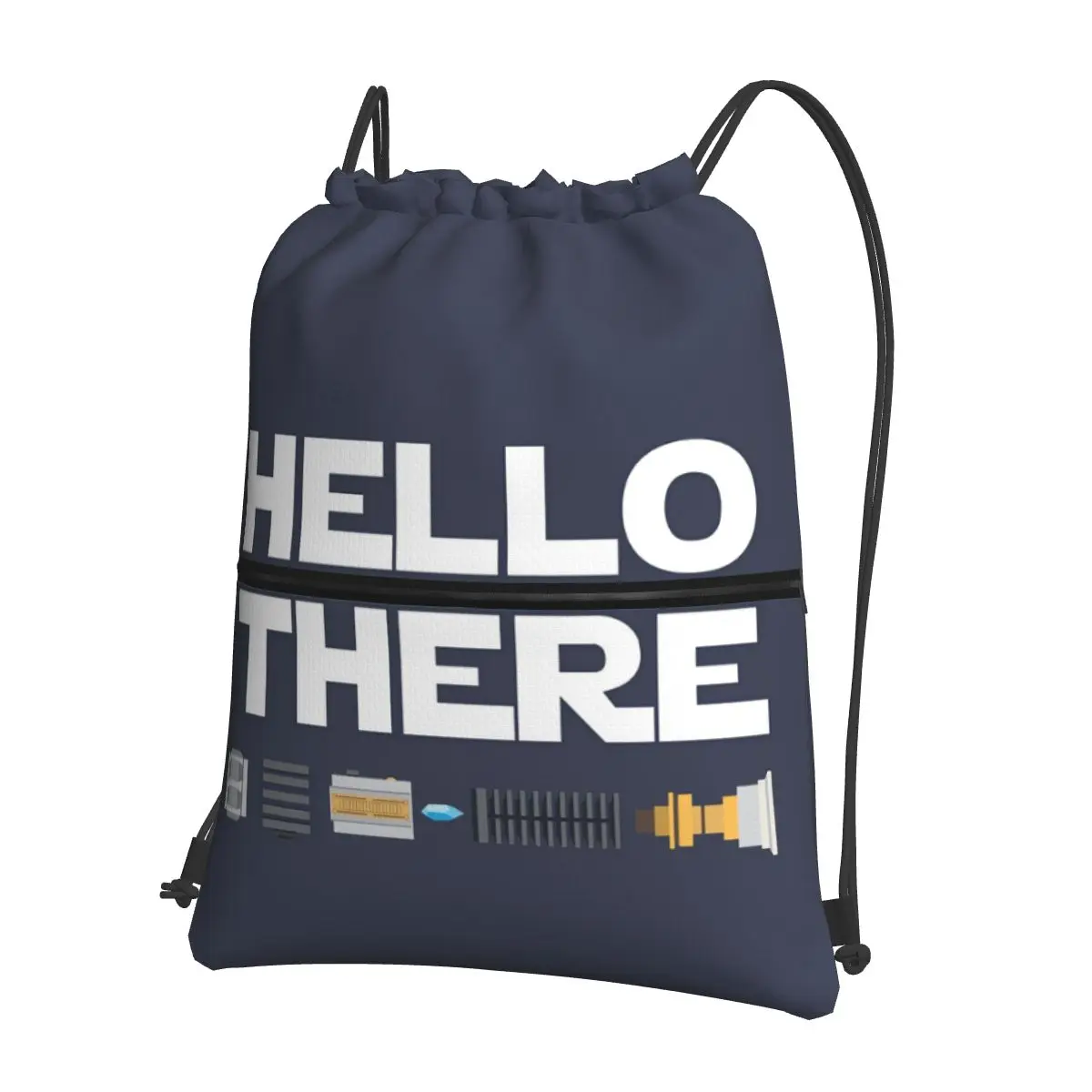 

Hello There Backpacks Multi-function Drawstring Bags Sports Bag Book Bags for Man Woman School