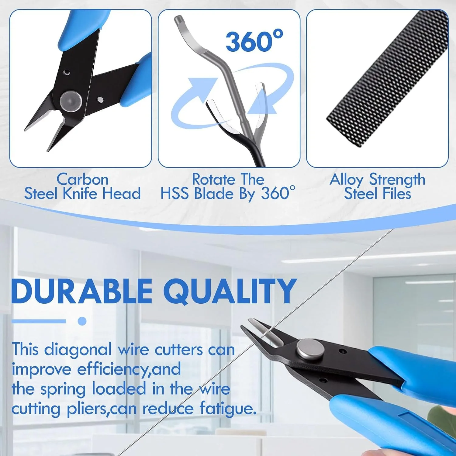 Deburring Tool for 3D Printer 360° Rotating Hand Deburrer with 10 Replacement Blades 5 Needle Files 2 Pliers Printer Accessories