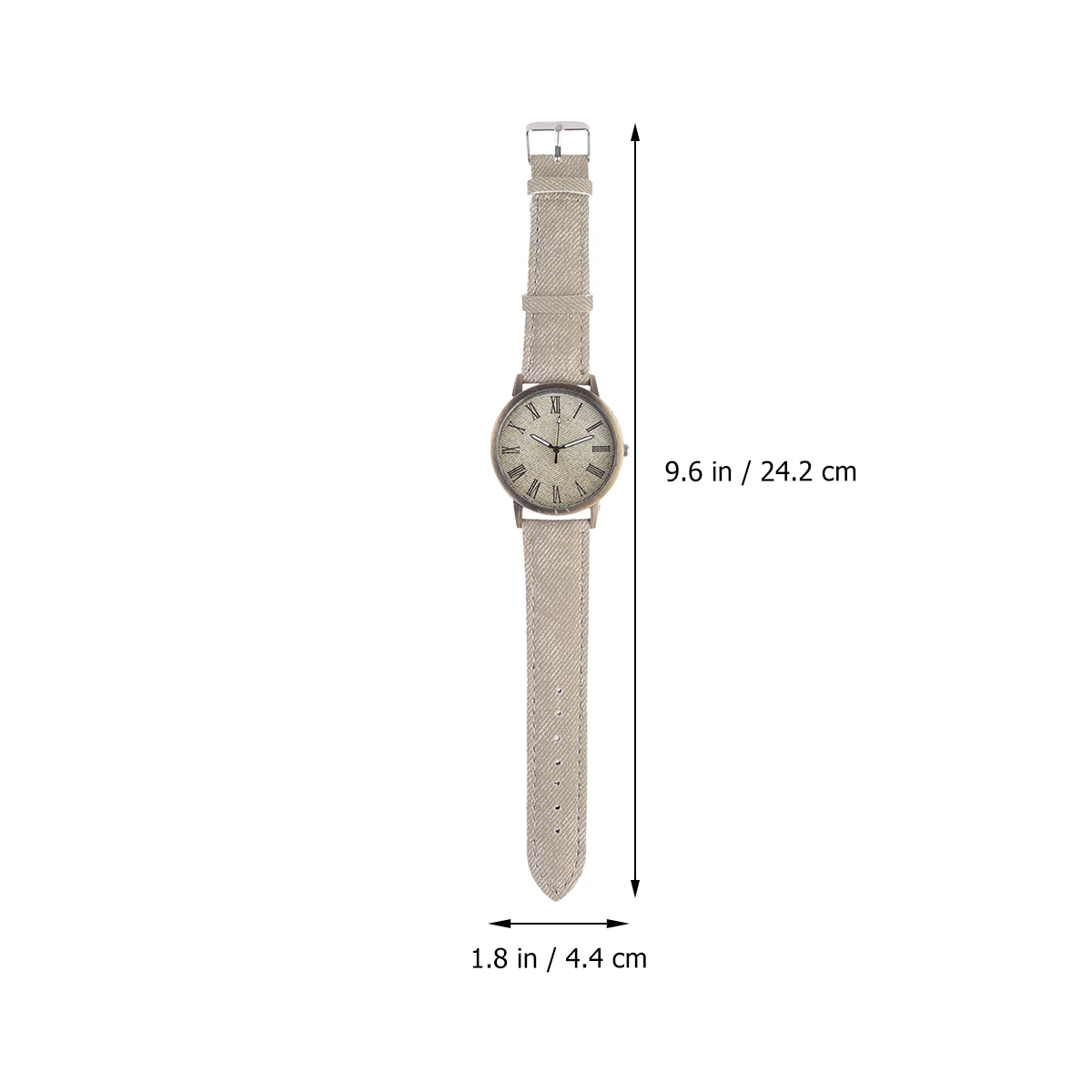 

Premium Canvas Texture Watch Fashion Wrist Watch Elegant Silent Movement Comfortable Durable White Suitable All