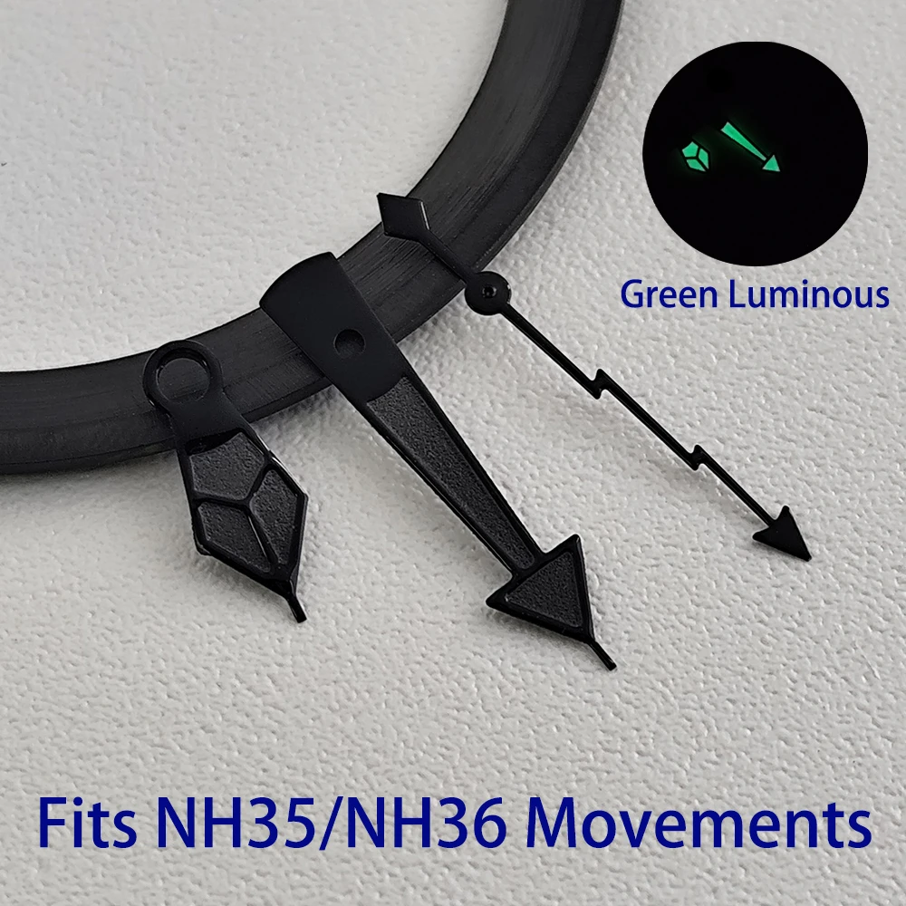 

NH35 Hands Watch Accessories Watch Pointer NH36 Needles Green Luminous Pointer Suitable For NH35/NH36/NH38/NH70 Movements