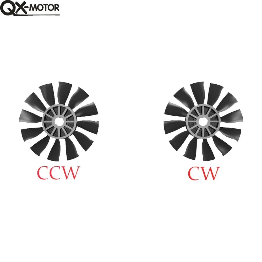 QX-MOTOR QF3538 80mm EDF 12 ostrzy wentylator kanałowy 2000KV CWCCW z 6S 120A ESC dla RC zdalnie sterowany zabawki części modelu