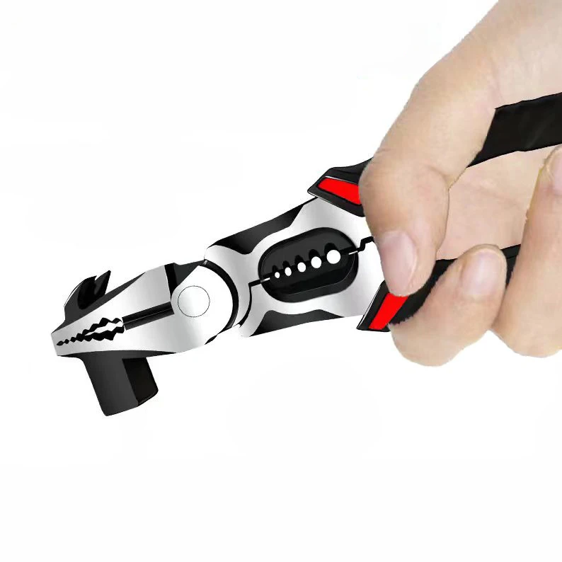 hit productNew Multi-Function Hammer Head Pliers - Wire Stripping, Cutting, and Home Industrial Use