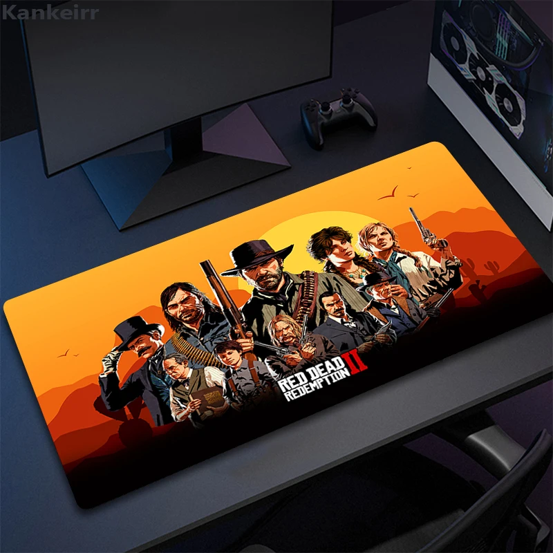 Red Dead Redemption 2 Gaming Keyboard Mouse Pad Pc Gamer Girl Desk Mat Xxl Anime Cute Mausepad Computer Accessories Mousepad XL