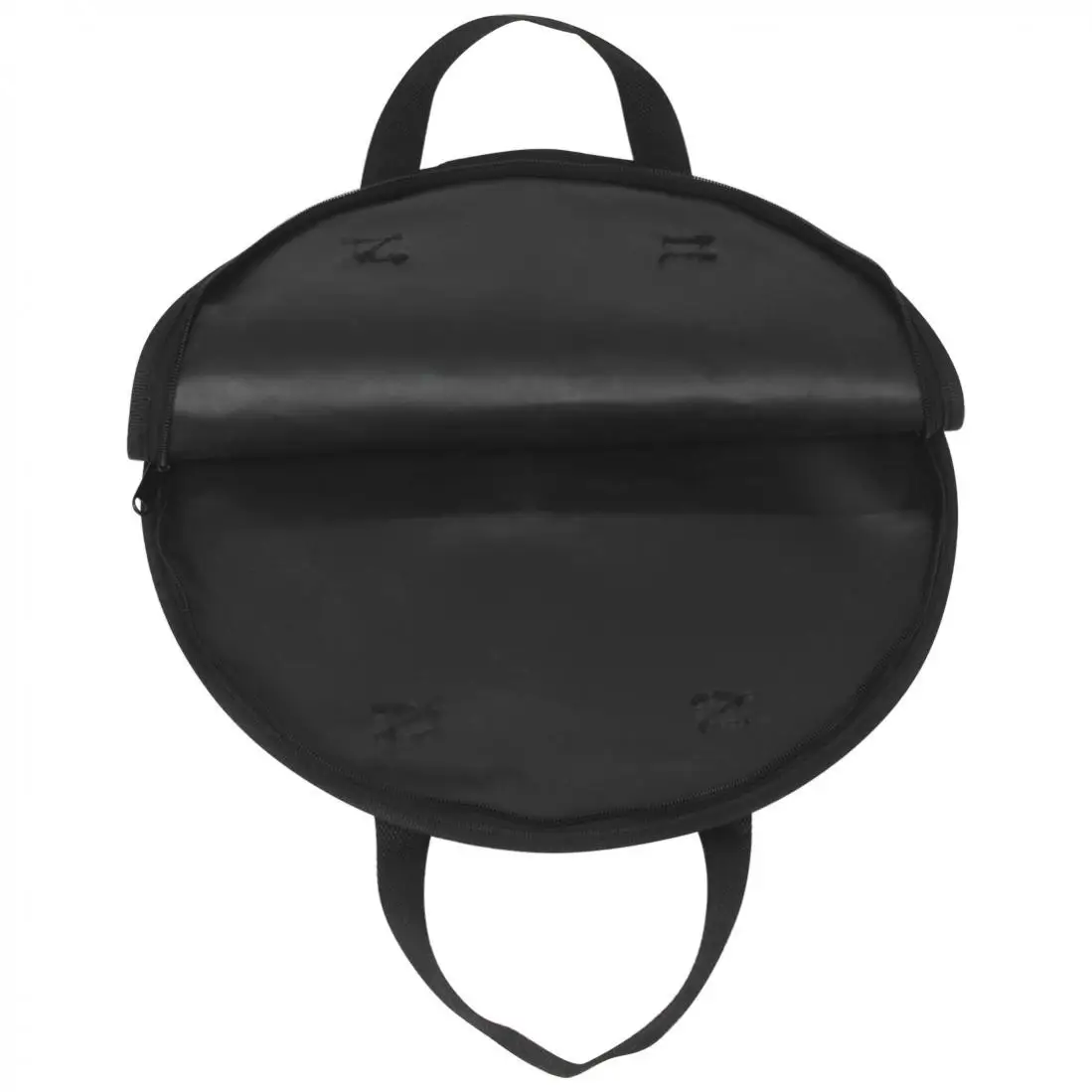 Portable Oxford Cloth Waterproof Dumb Drum Pad Bag for 10 / 12 inch Drum Storage with Zipper, Black Drums Practice Pad Case