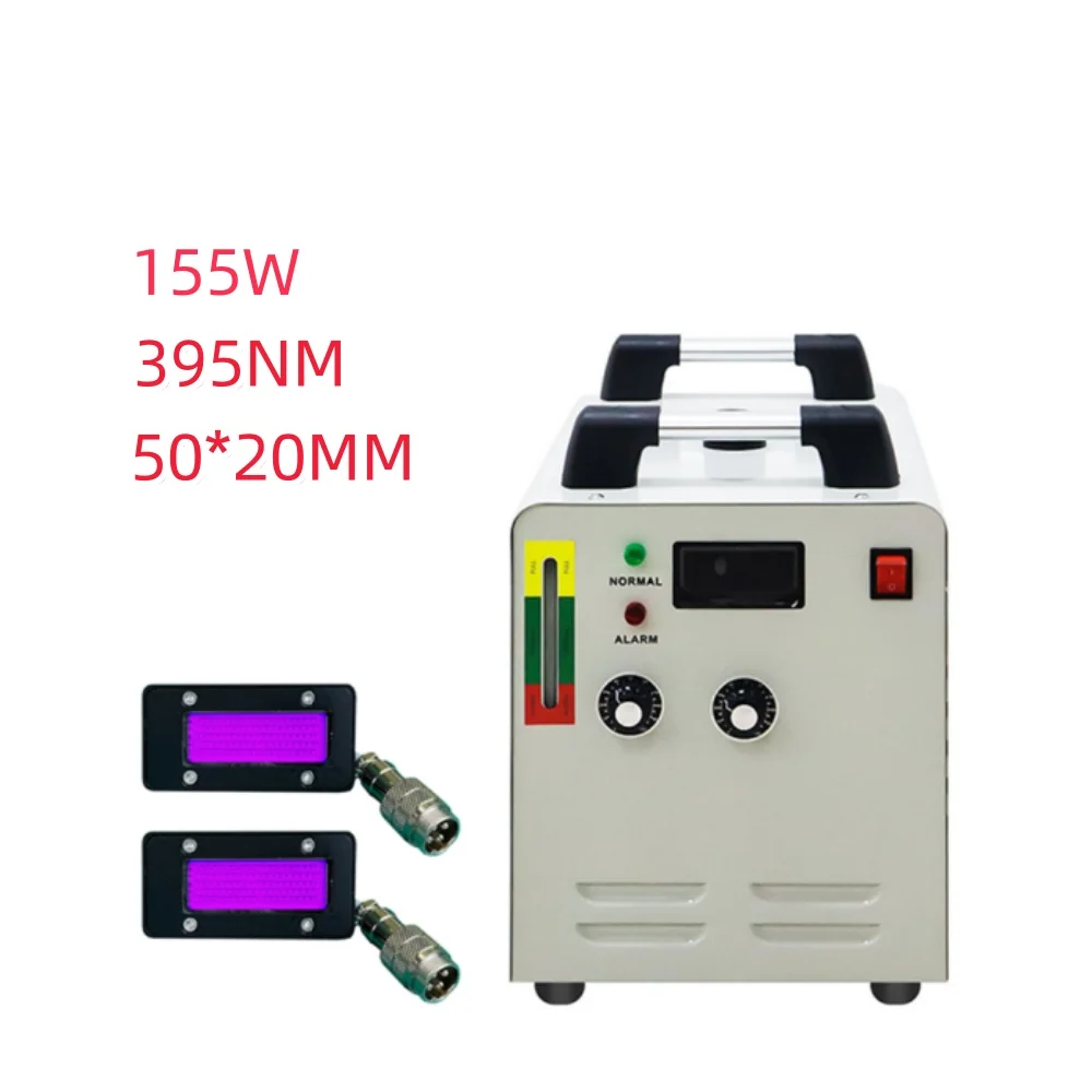 

155W water cooled LEDUV oil curing lamp set Epson DX5/DX7 nozzle UV ink curing lamp Guangzhou NuoCai 6090 UV printer curing lamp