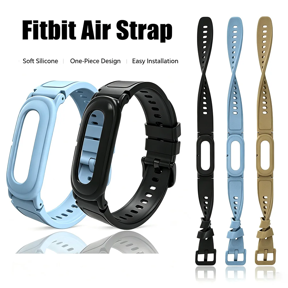 Silicone Strap For Fitbit Air Replacement Sport Band for Google Fitbit Air Bracelet  Watch Strap Adjustable Breathable Wristband