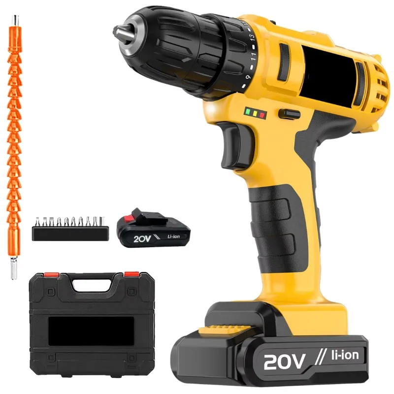 

Multifunction Portable Cordless Impact Drill Screwdriver Kits Variable Speed Keyless Chuck Customizable OEM Support Electric