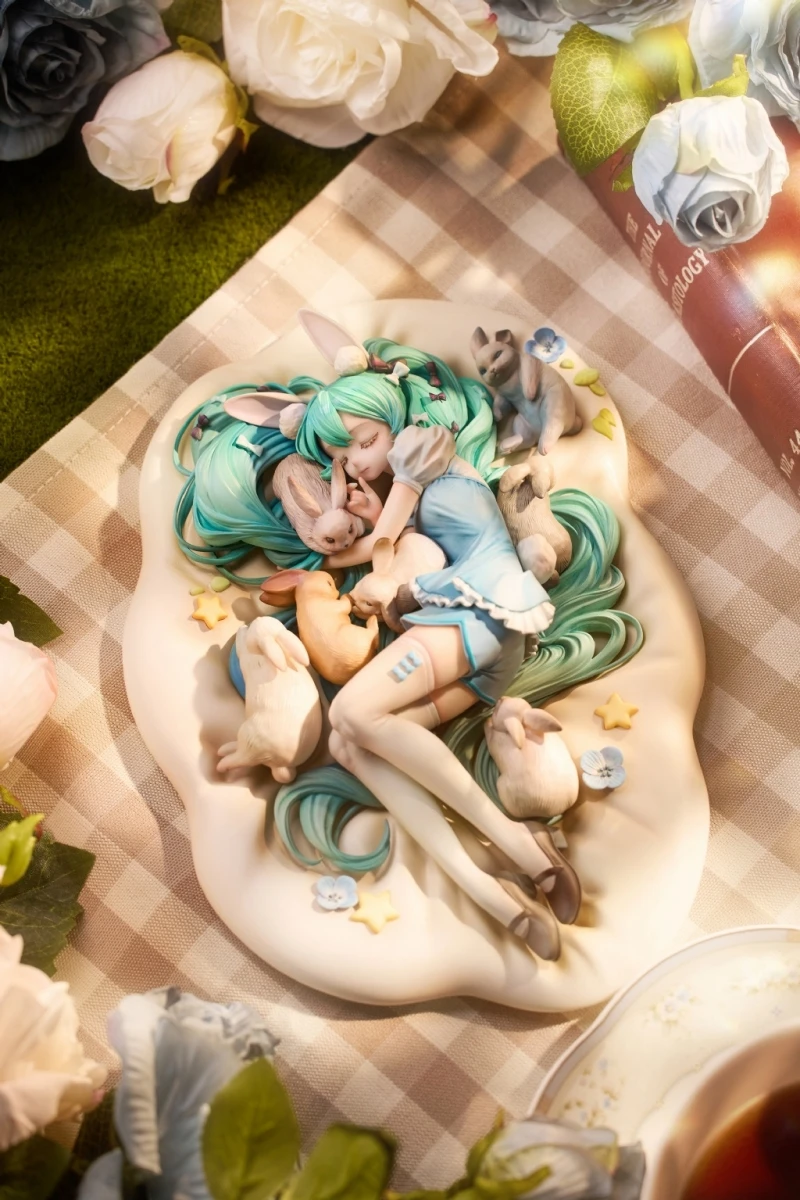 Resin Figure Kit Sleeping Rabbit Cute Unpainted Garage Resin Kit Model GK - view 2