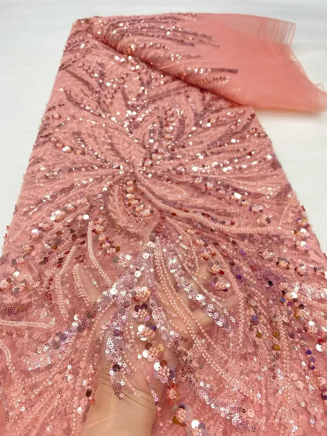 Desain Afrika, Payet Prancis,  - Embroidery Net Dress ulasan dan harga