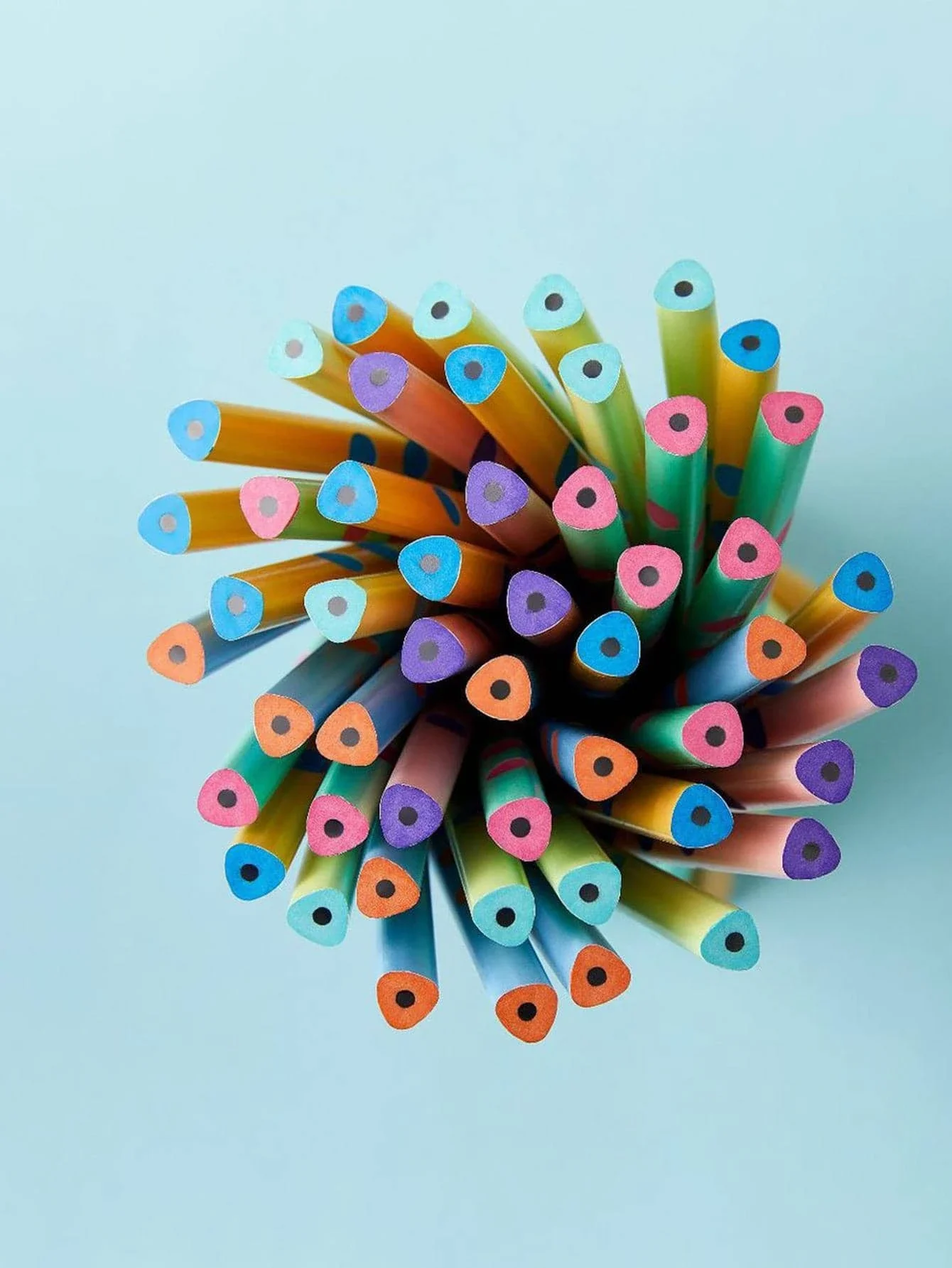 10pcs Mixed Color Wooden Pencils for School Student Foldable mirror Rhinestone Magnetic Mirrors bedroom Miror image 6