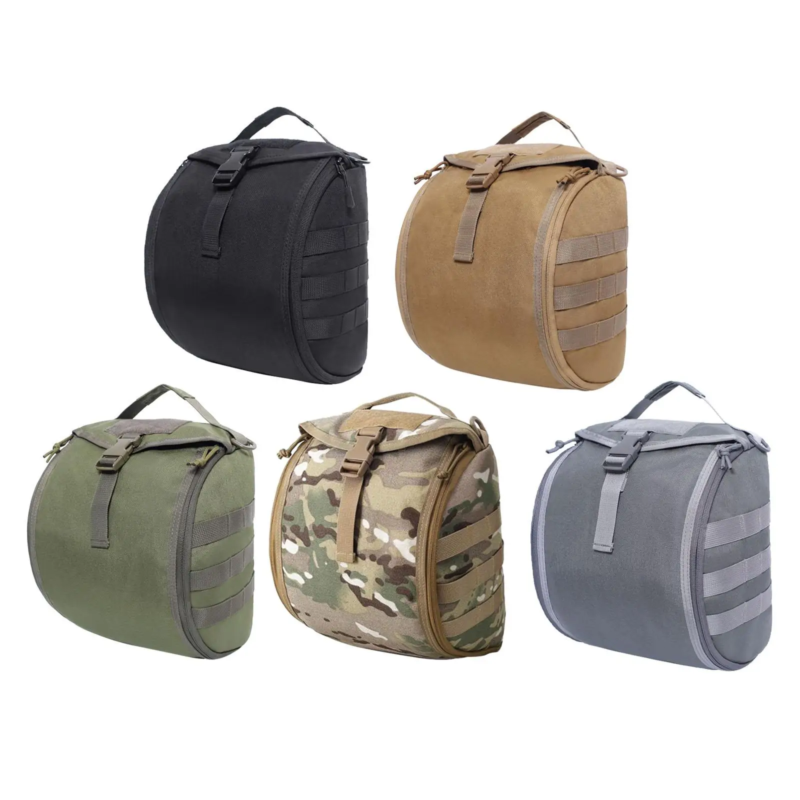 Outdoor Tactical Helmet Bag Mask Cover Military Airsoft FAST MICH Helmet Storage Molle Bag