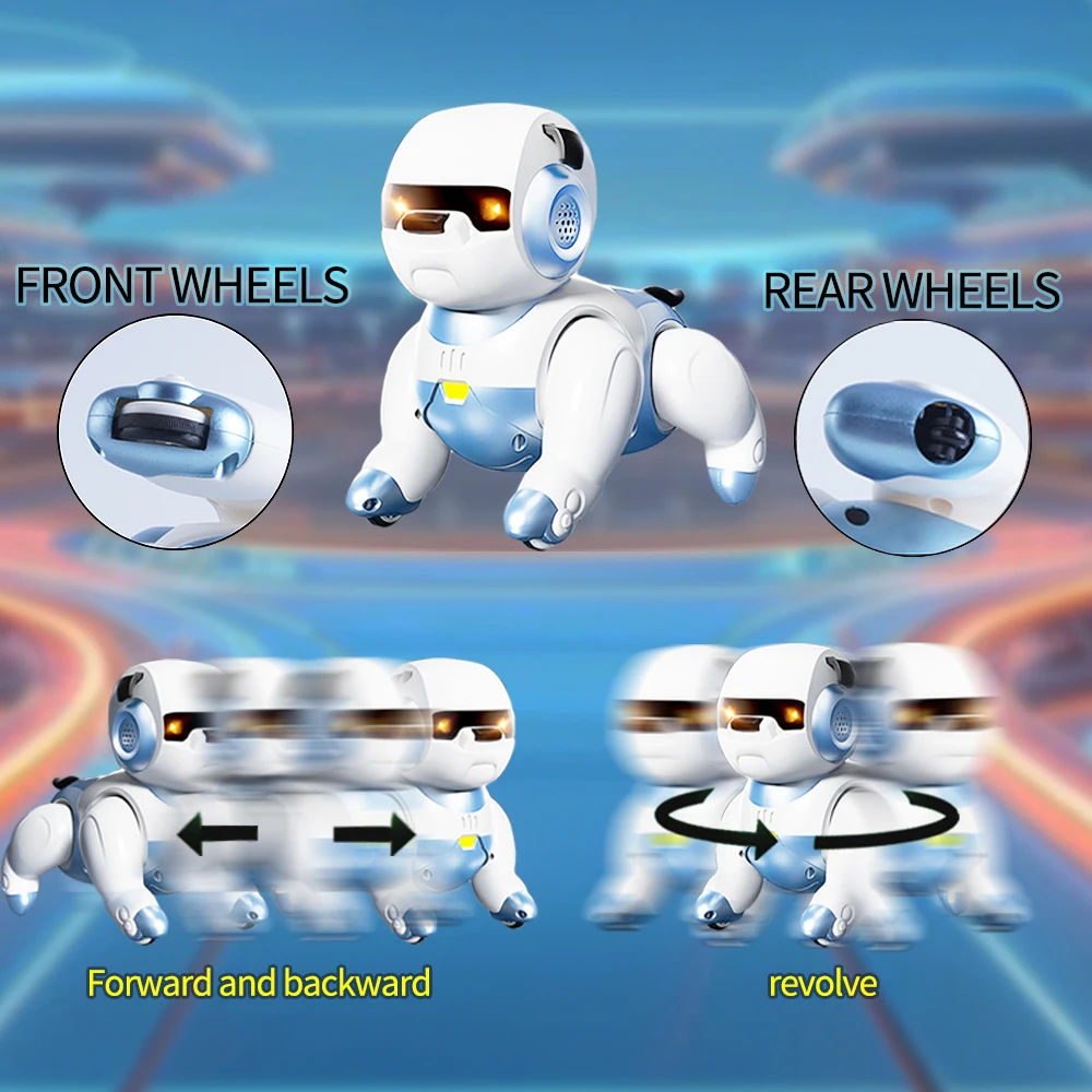 Slimme robothond Interactieve elektronische huisdieren Spraak-aanraakbediening Danscommando Muziekverhaal Remote Dog Machine Kinderspeelgoed