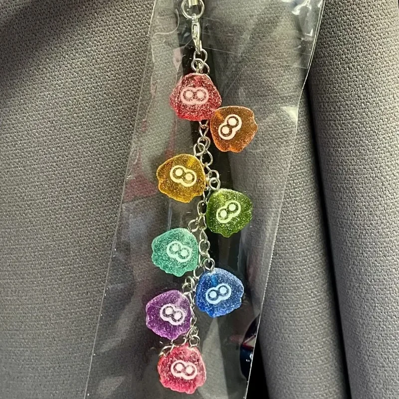

Anime Splatoon Women Keychain Fruit Candy Key Chain Bags Keyring Car Pendant Collection Ornament Kids Friends Gift for Fans Cos