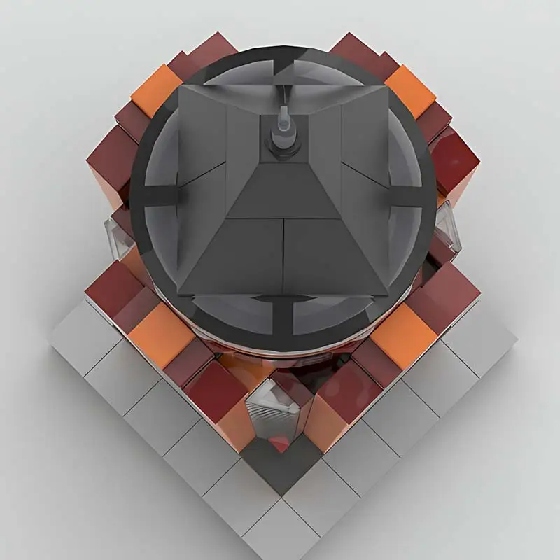 Stadt Serie Messe Tower Baustein DIY Ziegel 1,650th Skala Berühmte Architektur Modell Desktop Dekoration Puzzle Spielzeug Geschenke