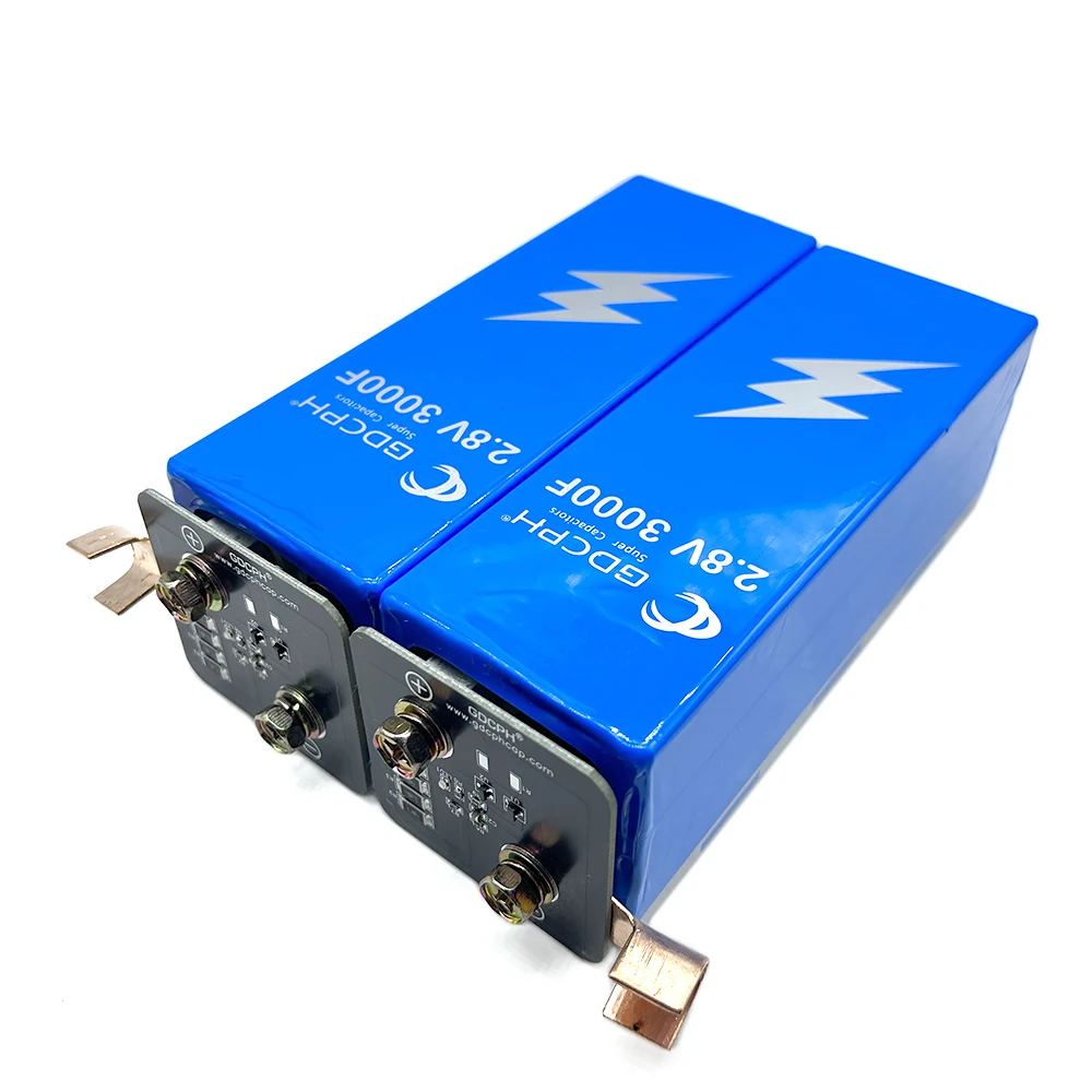 Square Type GDCPH 5.6V1500F Automotive Rectifier Module 2.8V3000F Capacitor With Balance Protect Plate For Backup Power Supply