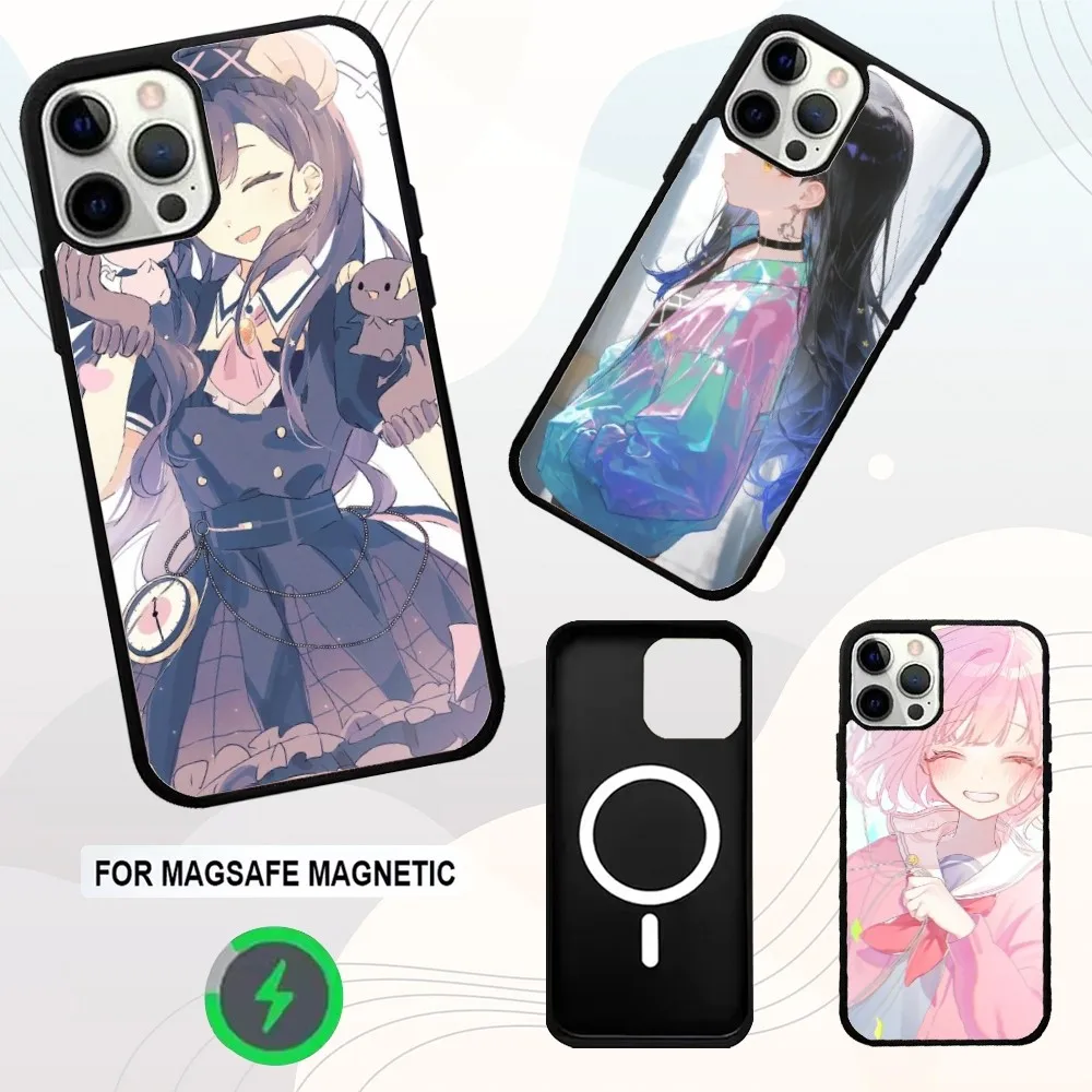 

P-project sekai Phone Case For iPhone 16e,16,15,14,13,12,11,Plus,Pro,Max,Mini Magsafe Magnetic Wireless Charging