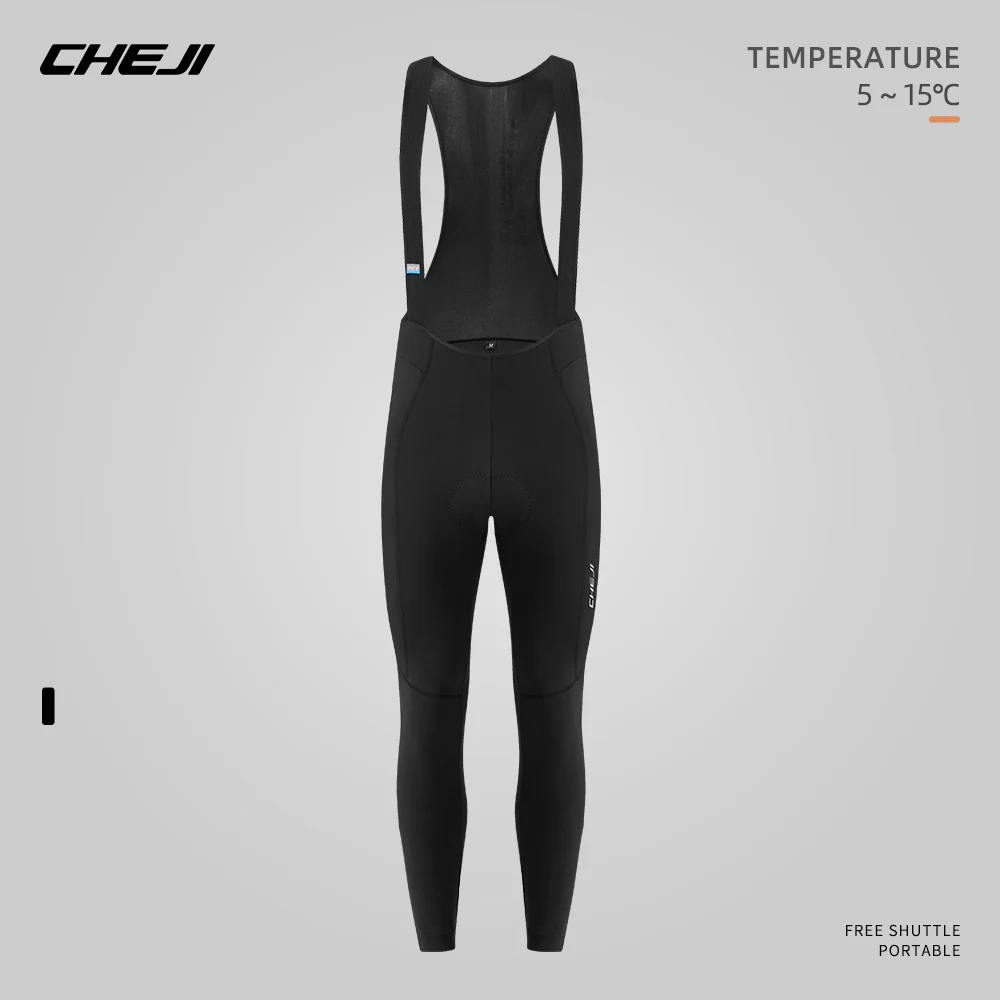 

Cheji Men's Winter Fleece Bib Pants