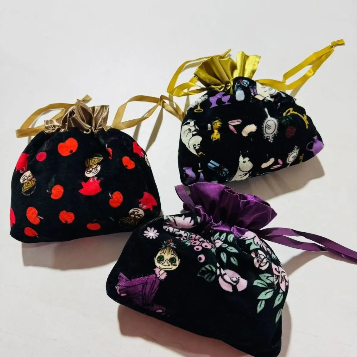 

Kawaii Mumingyamei Pure Cotton Bundle Pocket Makeup Bag Storage Bag Thickened Soft Absorbent and Slightly Flawed Girl Gift Toys