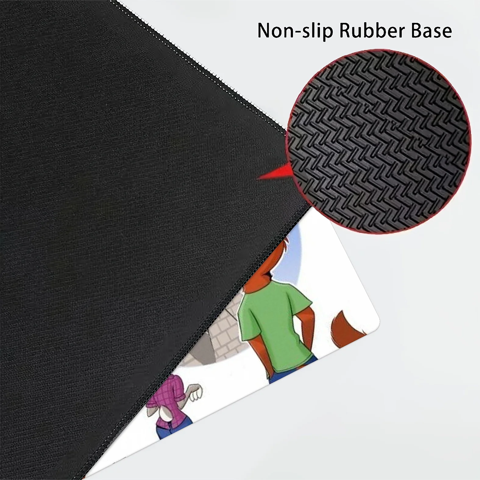 Podkładka pod mysz Disney Zootopia Judy Hopps i Nick Wilde - wysokiej jakości, antypoślizgowa gumowa podstawa, żywotne grafiki, mata na biurko do biura i gier.