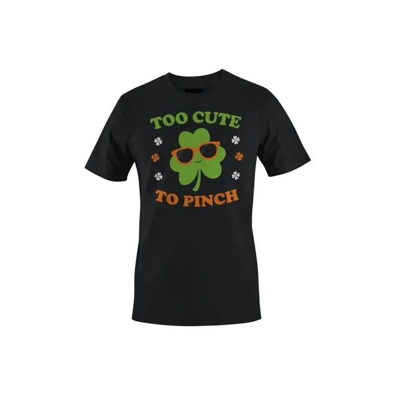 Too Cute to Pinch Fun St Patricks Day Shamrock Design Women's T shirt