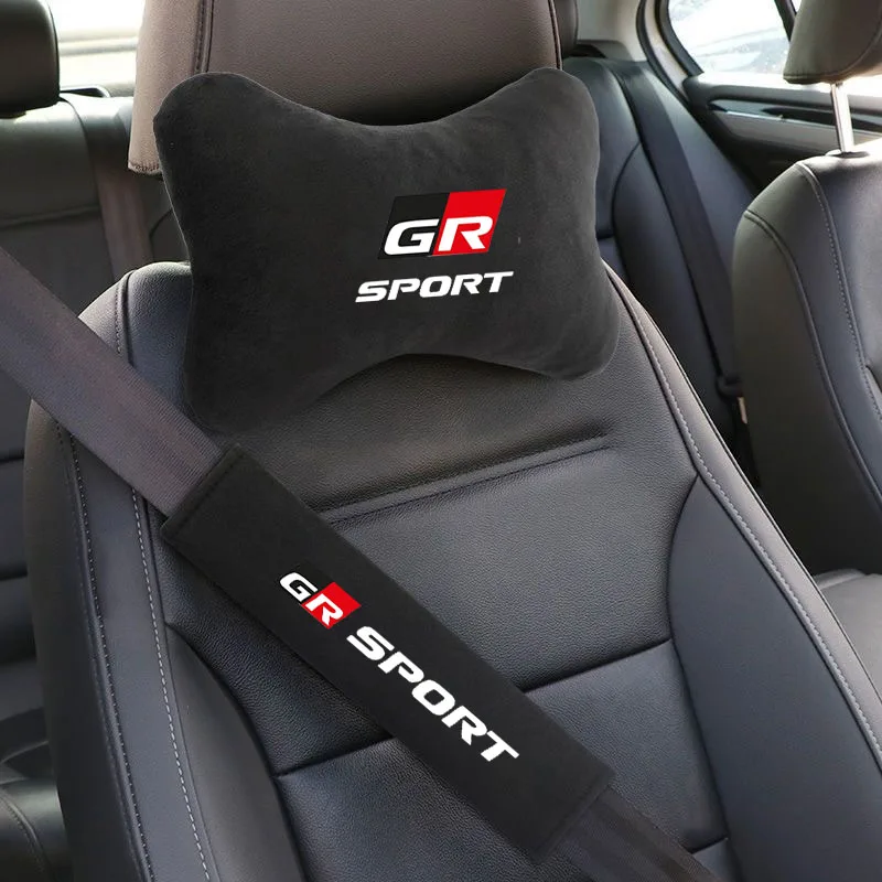 

For GR Sport Gazoo Racing Yaris 86 Hilux Supra Car Headrest Neck Support Seat Soft Neck Pillow Auto Accessories