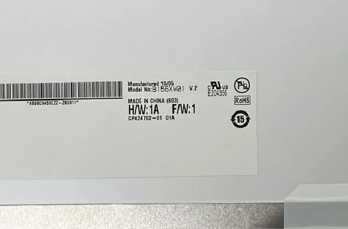 B156XW01 V.2 Fit B156XW01 V.1 V.0 V.3 LTN156AT01 LP156WH1-TLC1 TLA1 CLAA156WA01A N156B3-L02 LCD Screen 1366*768 LVDS 30 Pins