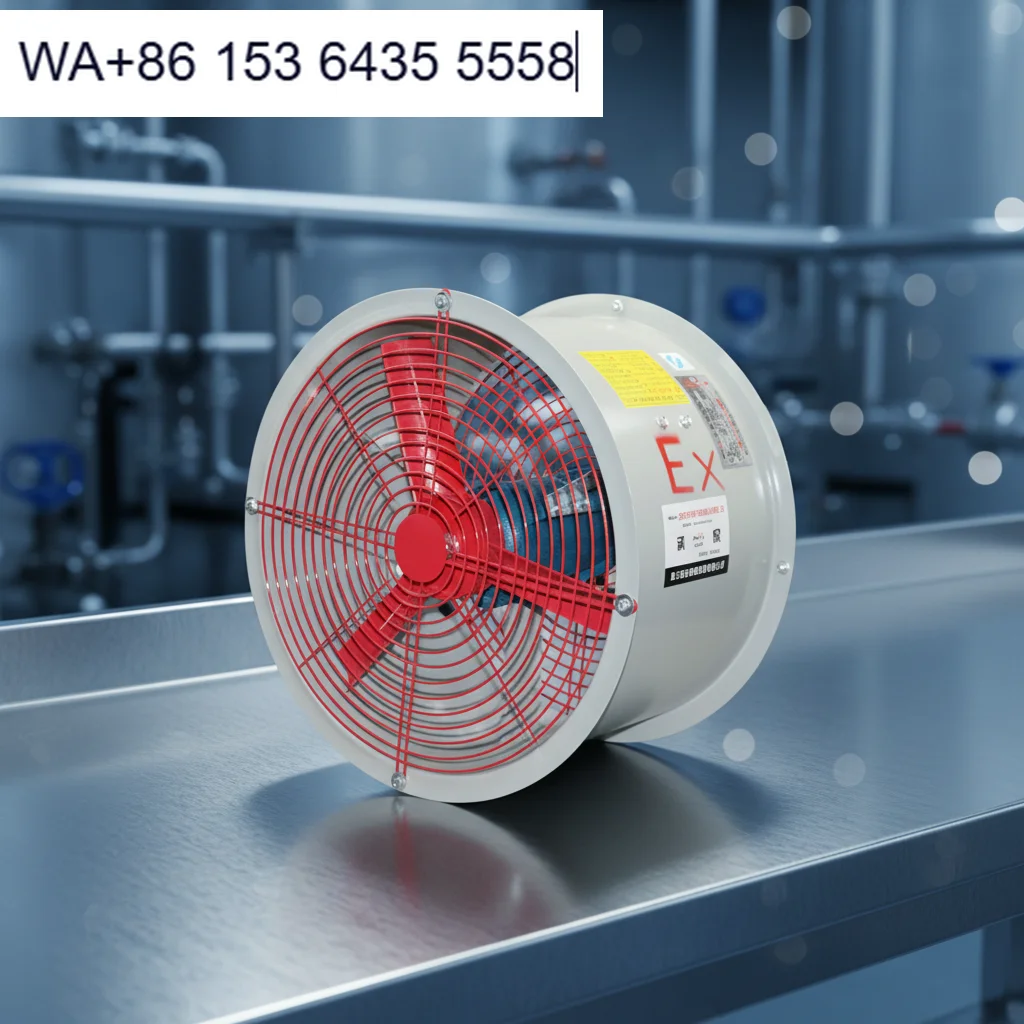 High Quality 380V  Explosion-proof Axial Flow Fan Flameproof Exhaust IIB Industrial OEM/ODM Customized Ventilation