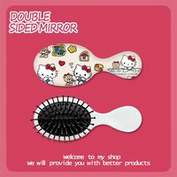 Hello Kitty Bear Mini Massage Air Cushion Comb for Curly Hair Fluffy Portable Small Comb Anti-static