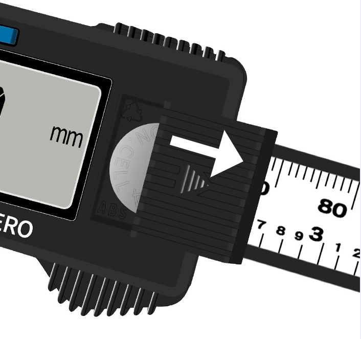 Calibro a corsoio elettronico digitale Calibro digitale da 0-150 mm Display LCD da 6 pollici ad alta precisione da 150 mm