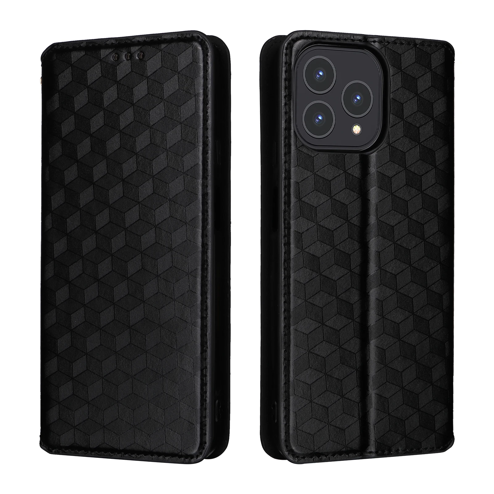 Capa de couro flip para cubot p80 6.58 polegadas pele magnética padrão tridimensional à prova de choque slot para cartão carteira capa de telefone