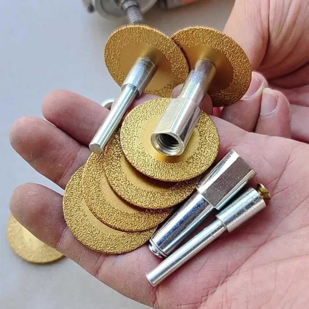 40mm Diamond Saw Blade with Connecting Rod Adapter, Ceramic Tile and Stone Cutting Disc for Angle Grinder and Electric Drill gallery 3