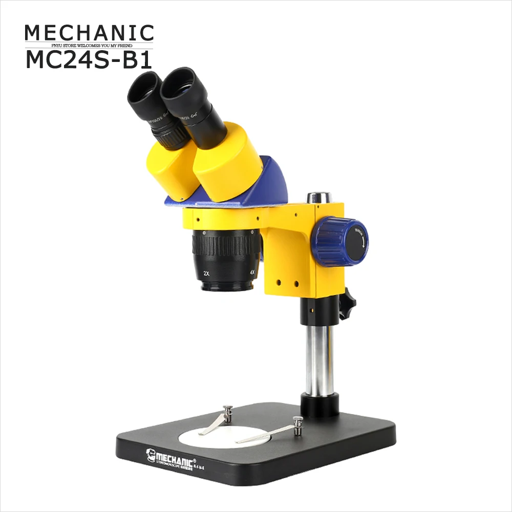 

Binocular Stereo Microscope MECHANIC MC24S-B1 HD Two-speed Zoom For Phone PCB Detect Parts Assembly Industrial Grade Repair Tool