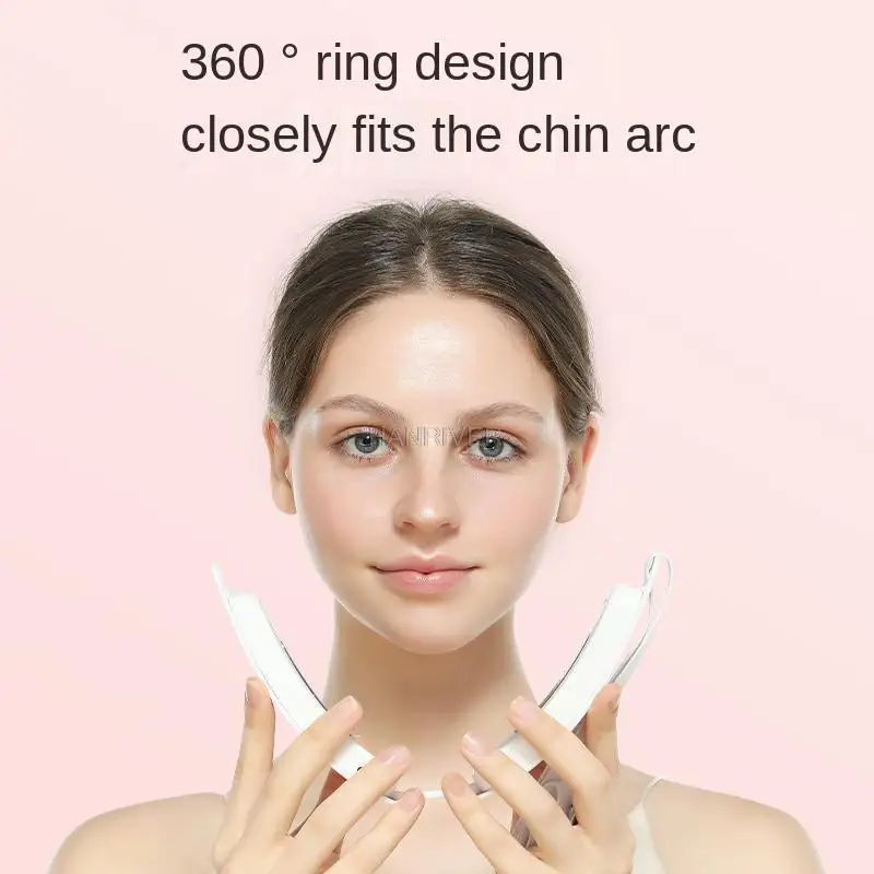 Macchina per il sollevamento della cintura a V per il mento Dispositivo per il sollevamento del viso rosso e blu Massaggiatore vibrante dimagrante per il viso