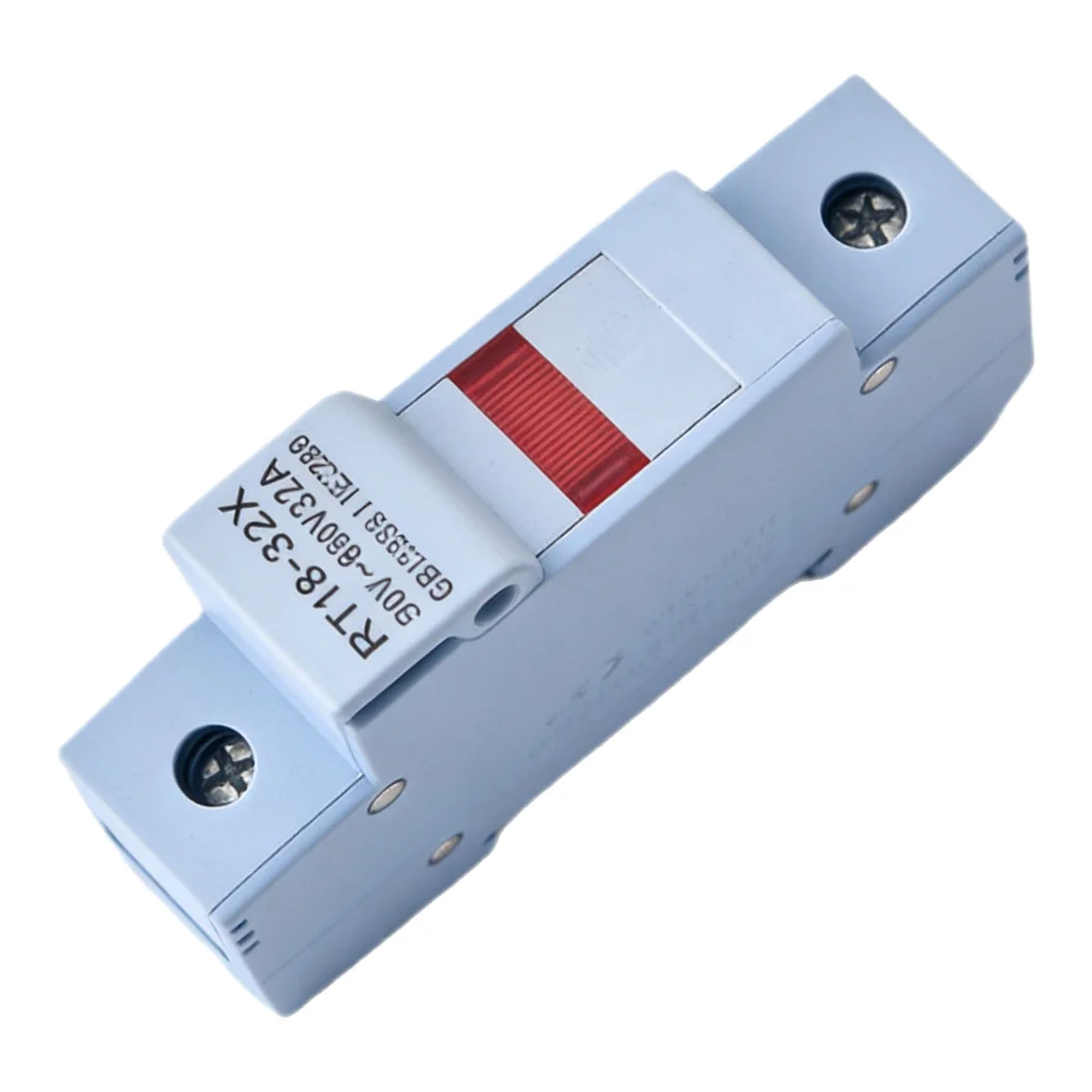 1P Fuse Holder 32A Fuse Holder For Workplace Installation Easy Installation Flame Retardant Shell High Work Efficiency