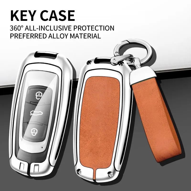 For Geely Emgrand X7 GS GX3 GT GC9 EC7 GC715 EC718 Englon SC3 Atlas Pro Keyless Remote Fob  Car Key Case Cover Shell