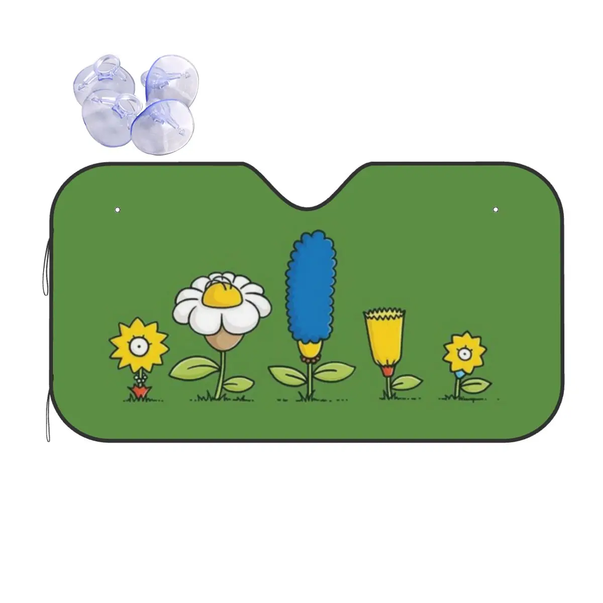 

Custom The Simpsons Cartoon Front Windshield Sun Shade Folding Auto Sunshade for Car Truck SUV Visor Protector
