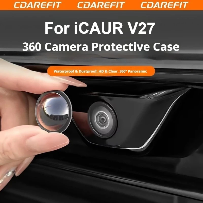 For Chery ICAUR V27 Car Dedicated Camera Protection Cover 360° Panoramic Upgrade Anti-fog Function Camera Lens Protective Cover