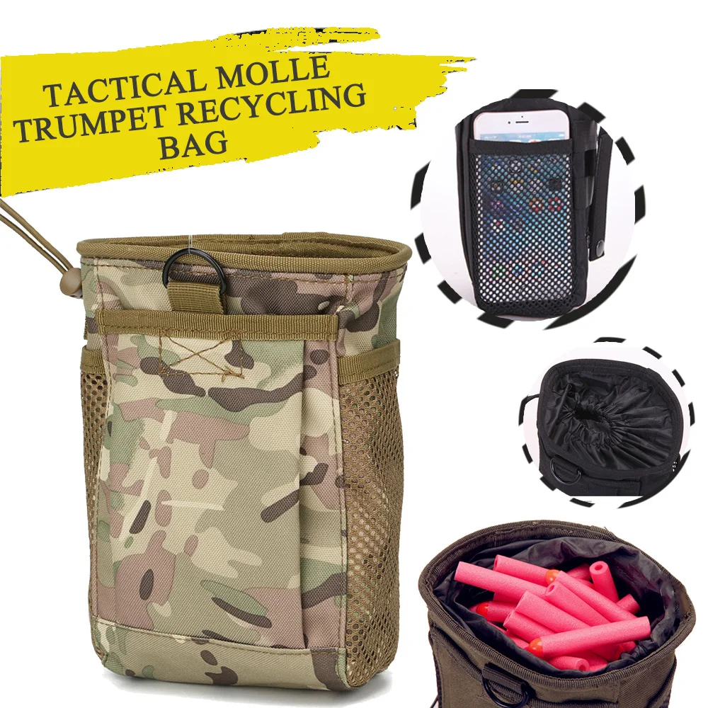 

Tactical Dump Drop Pouch Molle Hunting Airsoft Gun Accessories Sundries Bag Drawstring Magazine Pocket Outdoor Ammo Storage Pack