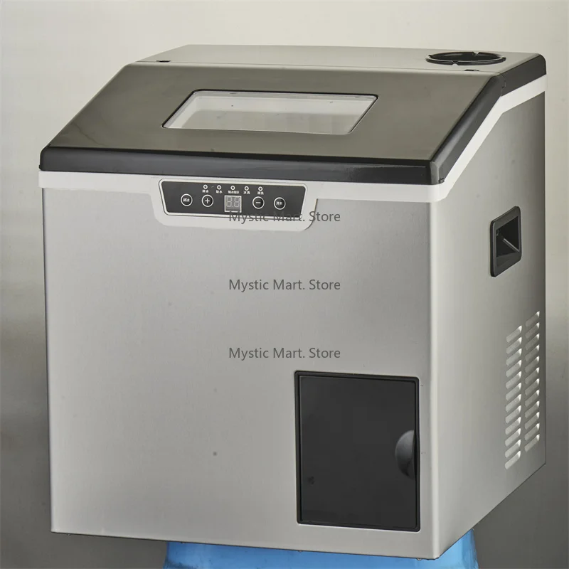 ماكينة صنع الثلج الكهربائية 20 كجم/24 ساعة ذاتية التنظيف بتصميم حصاة مربعة للاستخدام المنزلي أو الفنادق والمراسي الترفيهية #1