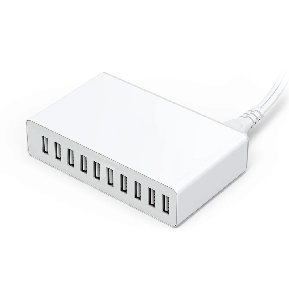 

10 Port USB Organizer Chargers Cell Phone Charging Station 10-port Wall