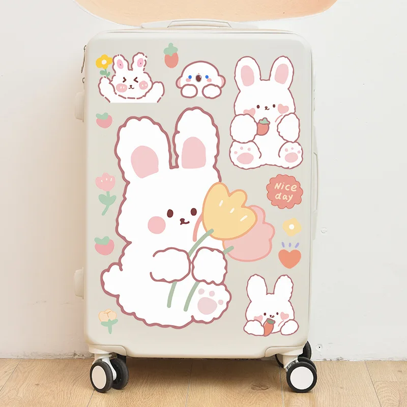 Cartoon Cute Sanrio Kuromi Big Big Suitcase Stickers Travel Luggage Diy Decorative Stickers Waterproof Birthday Gift