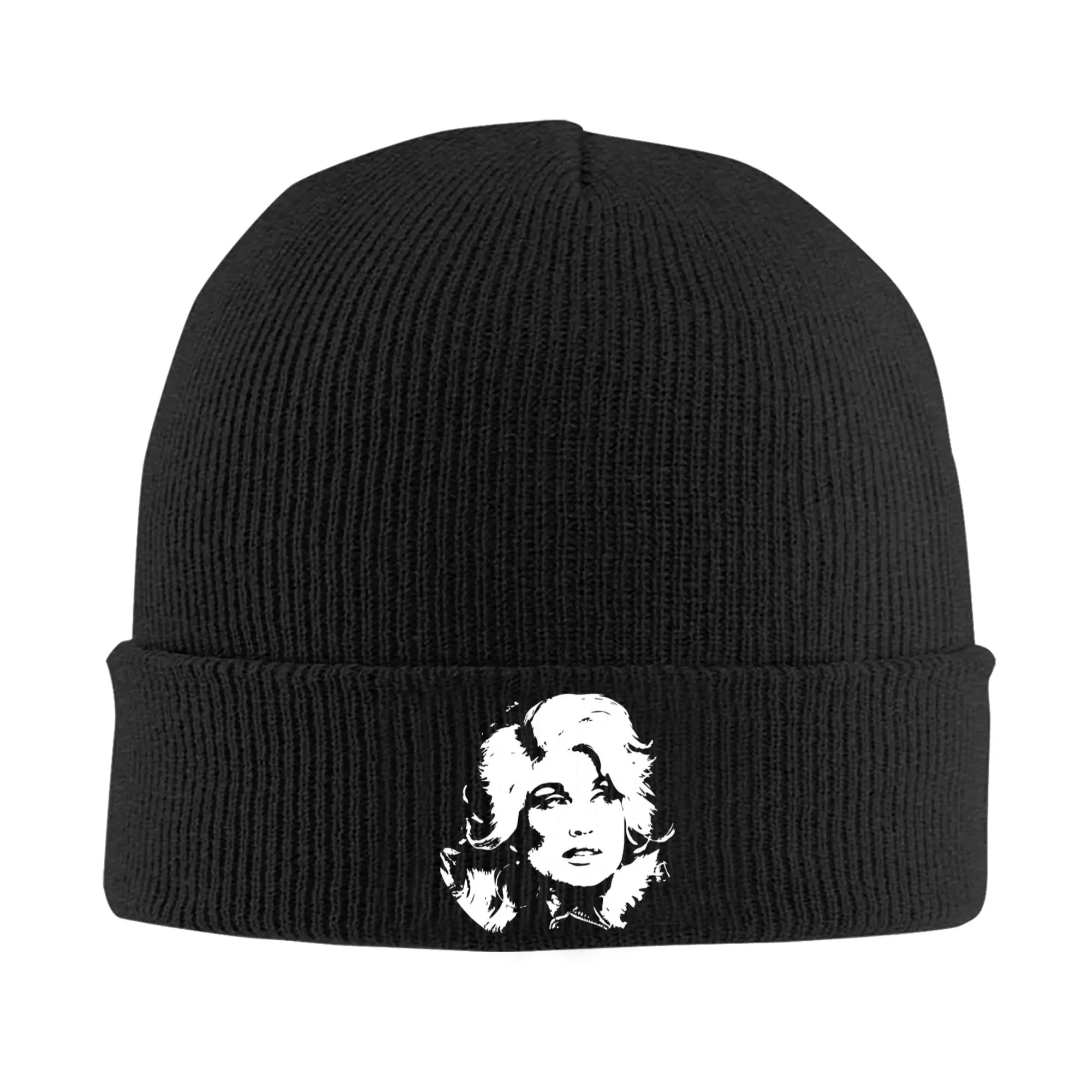 dolly parton designs Hats Autumn Winter Skullies Beanies Baggy  Caps Unisex Acrylic Knitted Caps