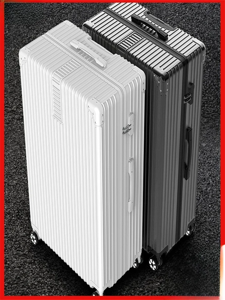

Extra Large Retro Lage Suitcase 60 Inch with Four-Way Rotating Wheels for Men And Women Travel Bag Faion Trend Polyester