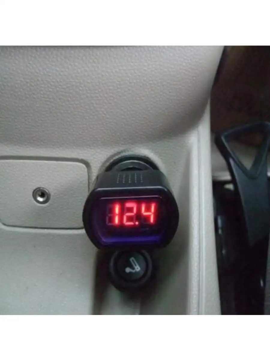 Automotive Voltmeter Digital Battery Tester Car Engine Cigarette Lighter Voltage Meter Monitor Indicator LED Display