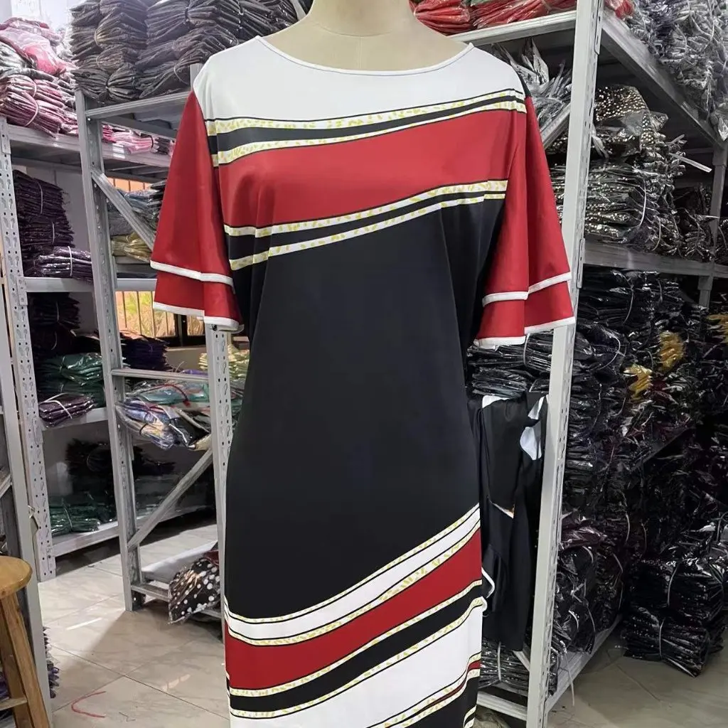 

Женское платье с цветочным принтом большого размера с цифровым позиционированием, весна-осень, новые поступления