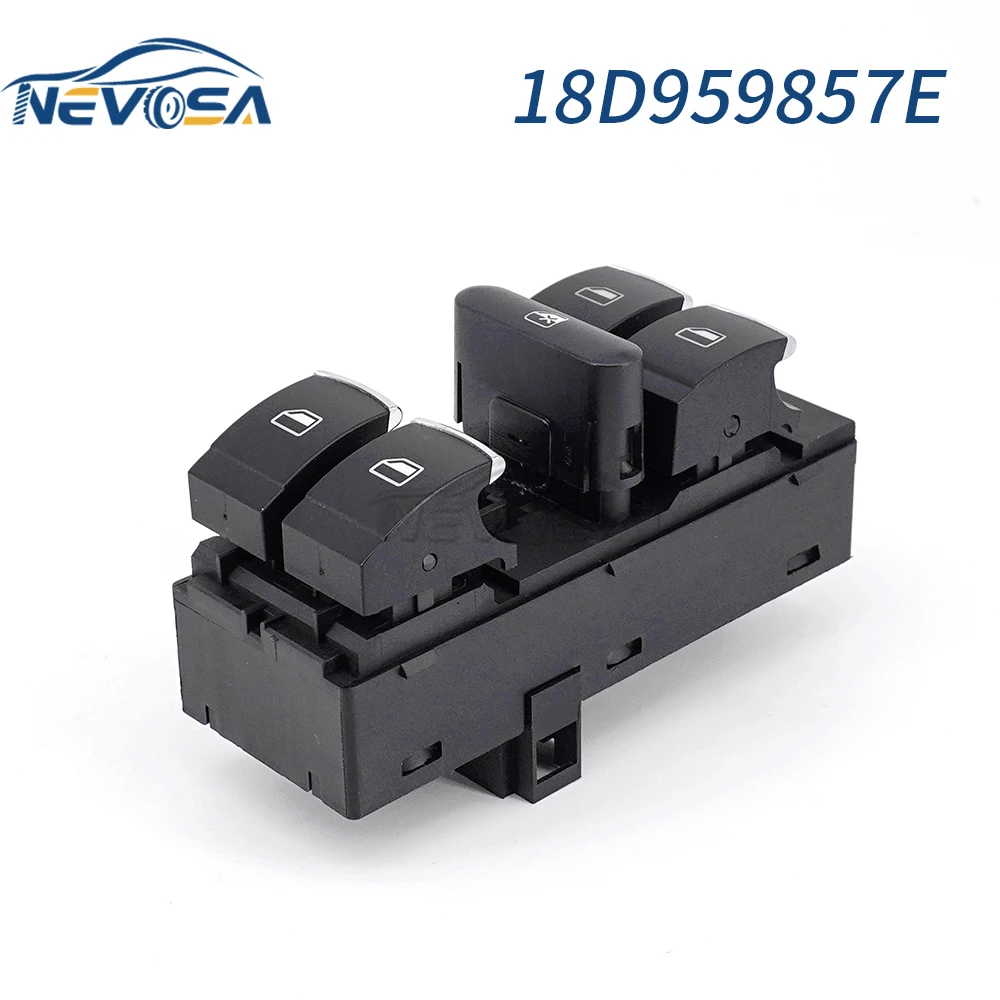 NEVOSA 18D959857E NEW Car Master Window Switch Button For VW Red light 7Pins