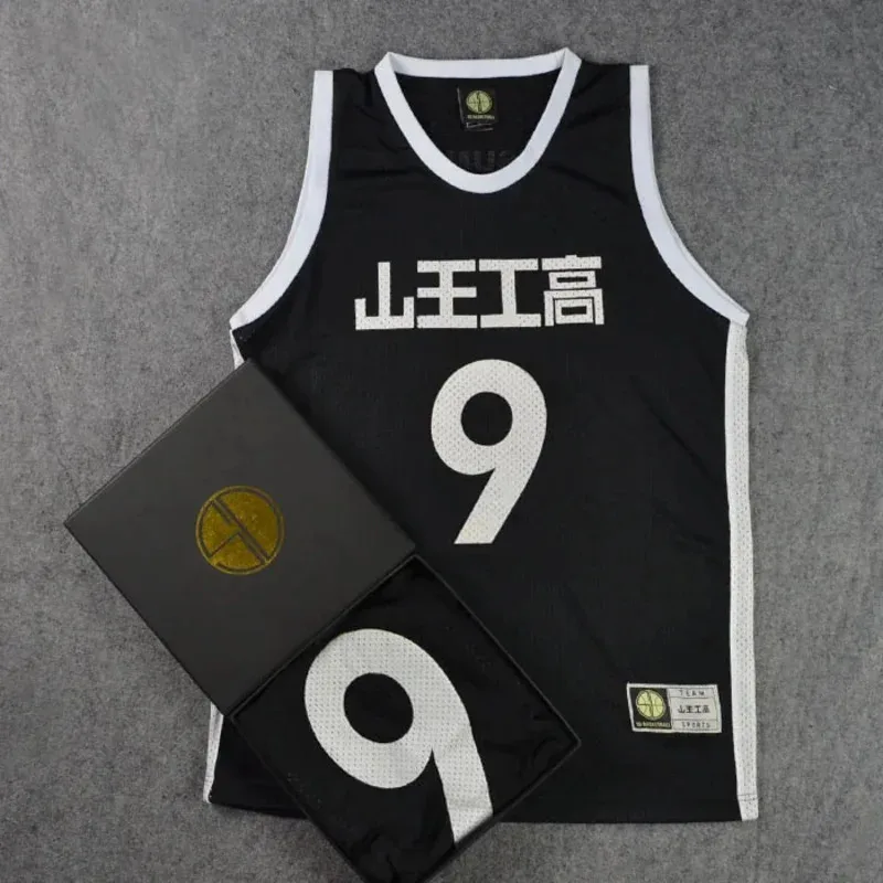Slam Dunk Sannoh High School No.9 Eiji Sawakita Cosplay Rompi Atasan SD Jersey Basket
